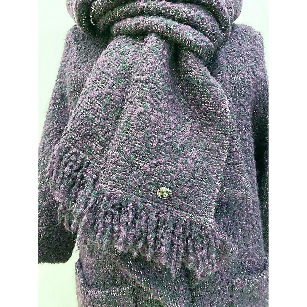 Amazing Chanel whool coat with scarf XS ( Chanel size 34 ) - Picture 6 of 8
